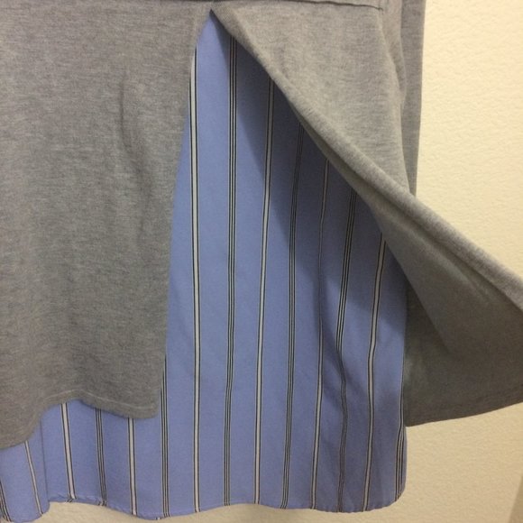 Olivia Sky Womens Large Mixed Media Knit Sweater - Picture 5 of 9